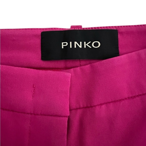 PINKO Fuschia Pink Pants Trousers Crop Capri Ankle Slits US 6 $458 Excellent - Picture 6 of 9